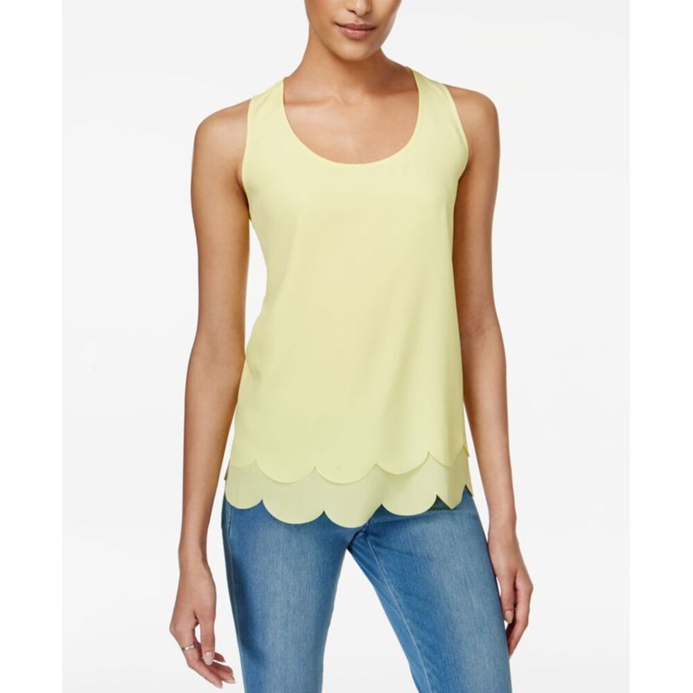 Maison Jules Tiered Cutout Shell